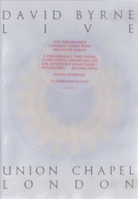 DVD DAVID BYRNE/ LIVE AT UNION CHAPEL 1DVD