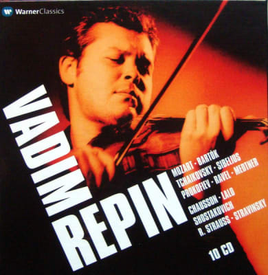 CD VADIM REPIN/ MOZART, BARTOK, TCHAIKOVSKY, SIBELIUS, PROKOFIEV, RAVEL, MEDTNER, CHAUSSON..... 10CD