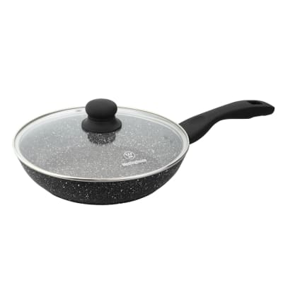 SARTEN WH/ MÁRMOL NEGRO CON TAPA 20cm