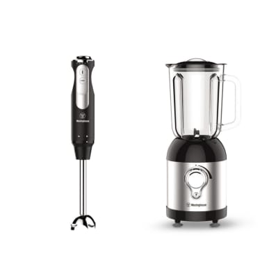 BATIDORA + LICUADORA WH/ PACK ELECTRO WKHB271SS + WKBE222SS1