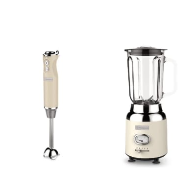 BATIDORA + LICUADORA WH/ PACK RETRO WKHBS270WH + WKBE221WH