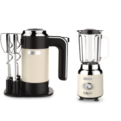 BATIDORA + LICUADORA WH/ PACK RETRO WKHM250WH + WKBE221WH