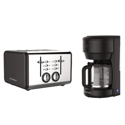 TOSTADOR + CAFETERA  WH/ PACK ELECTRO WKTTCB807BK + WKCM621BK