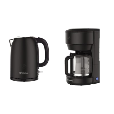 HERVIDOR + CAFETERA WH/ PACK ELECTRO WKWKB115BK + WKCM621BK