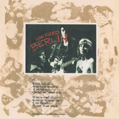 VINILO LOU REED/ BERLIN 1LP 0