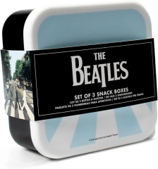 LUNCH BOX BEATLES - SNACK BOXES SET OF 3 - THE BEATLES (ABBEY ROAD) 1