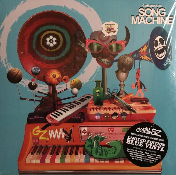 VINILO GORILLAZ/ SONG MACHINE, SEASON ONE: STRA (BLUE TRANSPARENT) 1LP2