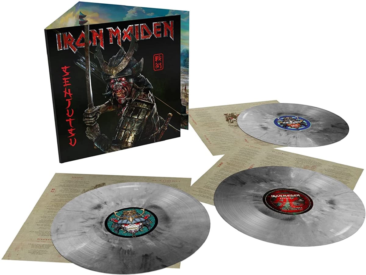 VINILO IRON MAIDEN/ SENJUTSU (SILVER&BLACK MARBLE) 3LP3
