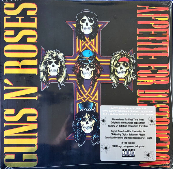VINILO GUNS N' ROSES/ APPETITE FOR DESTRUCTION 'LOCKED N´ LOADED' 2LP1