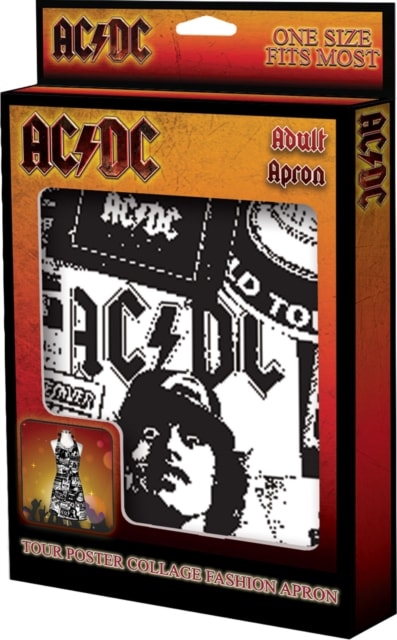DELANTAL AC/DC - AC/DC BLACK & WHITE APRON1