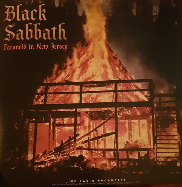 VINILO BLACK SABBATH/ PARANOID IN NEW JERSEY  1LP1