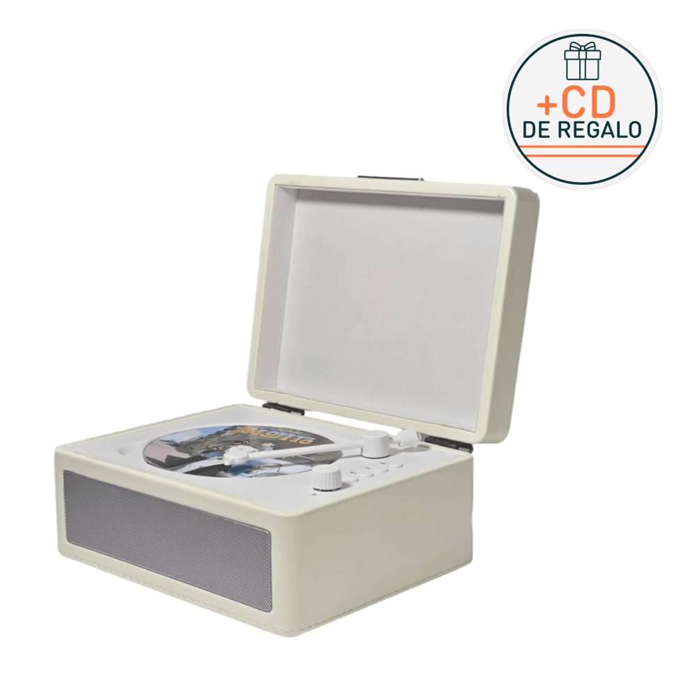 REPRODUCTOR DE CD PORTATIL TIPO TOCADISCO DS-CD012