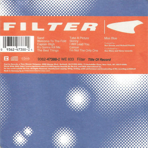 CD FILTER/ TITLE OF RECORD 1CD1