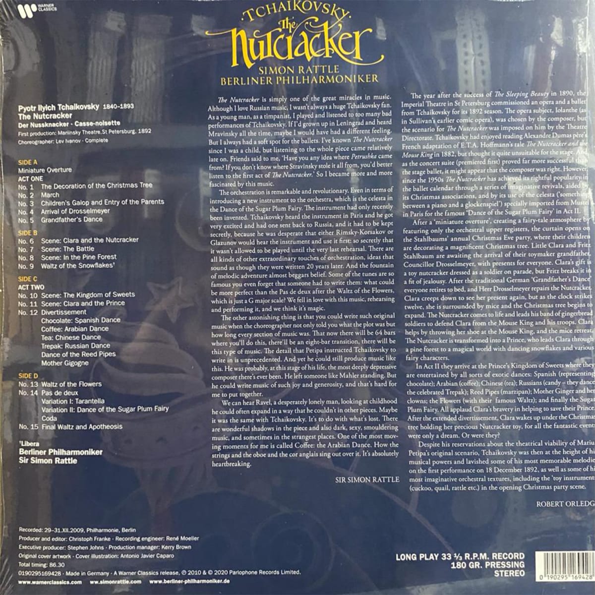 VINILO SIR SIMON RATTLE/ TCHAIKOVSKY: NUTCRACKER 2LP2