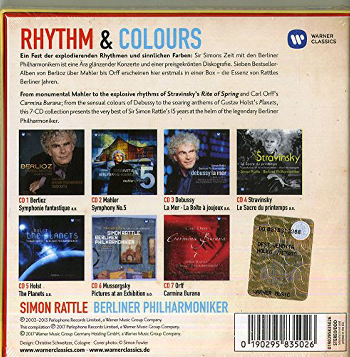 CD SIMON RATTLE/ RHYTHM & COLOURS 7CD1