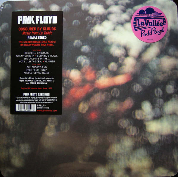 VINILO PINK FLOYD/ OBSCURED BY CLOUDS REMASTERED 1LP1