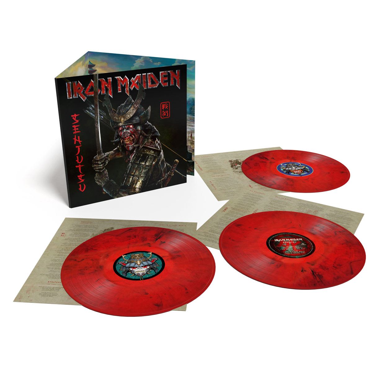 VINILO IRON MAIDEN/ SENJUTSU (Special Edition, Red & Black Marble) 3LP2