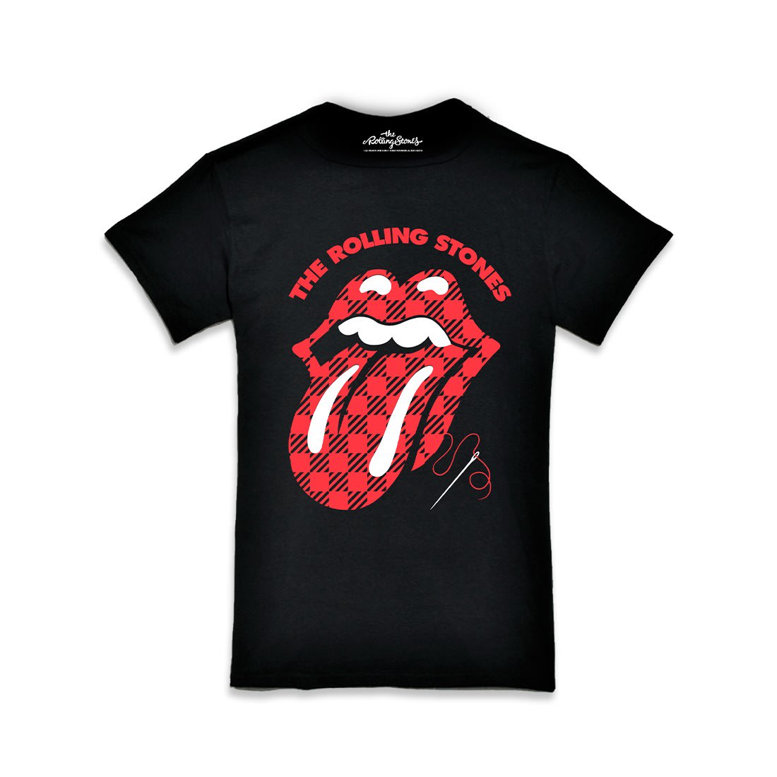 POLERA THE ROLLING STONES/ NEGRA HOMBRE (LENGUA Y ALFILER)1