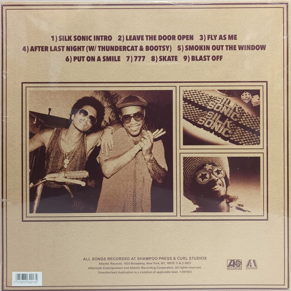 VINILO BRUNO MARS & ANDERSON PAAK/ SILK SONIC 1LP2