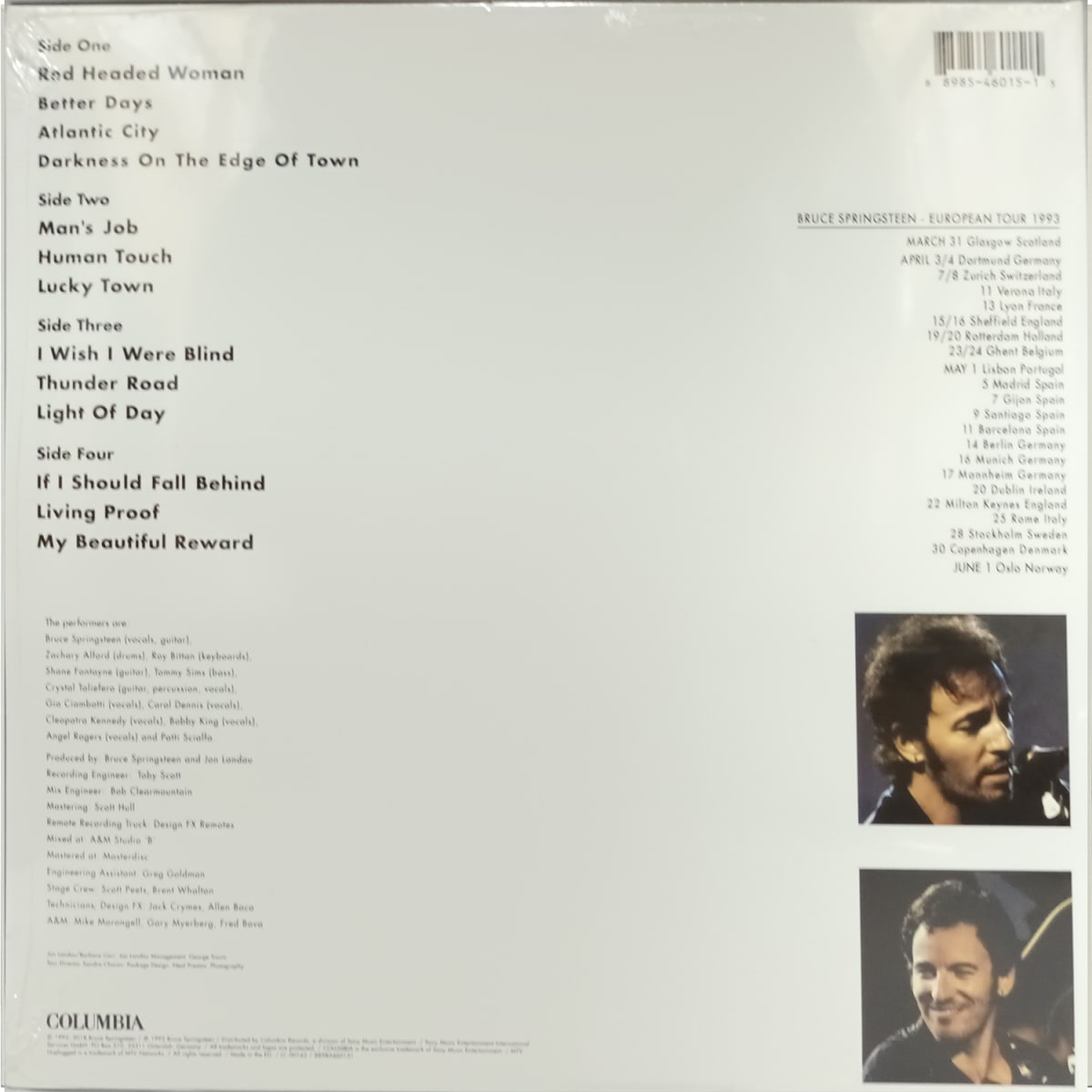 VINILO BRUCE SPRINGSTEEN/ MTV PLUGGED 2LP2