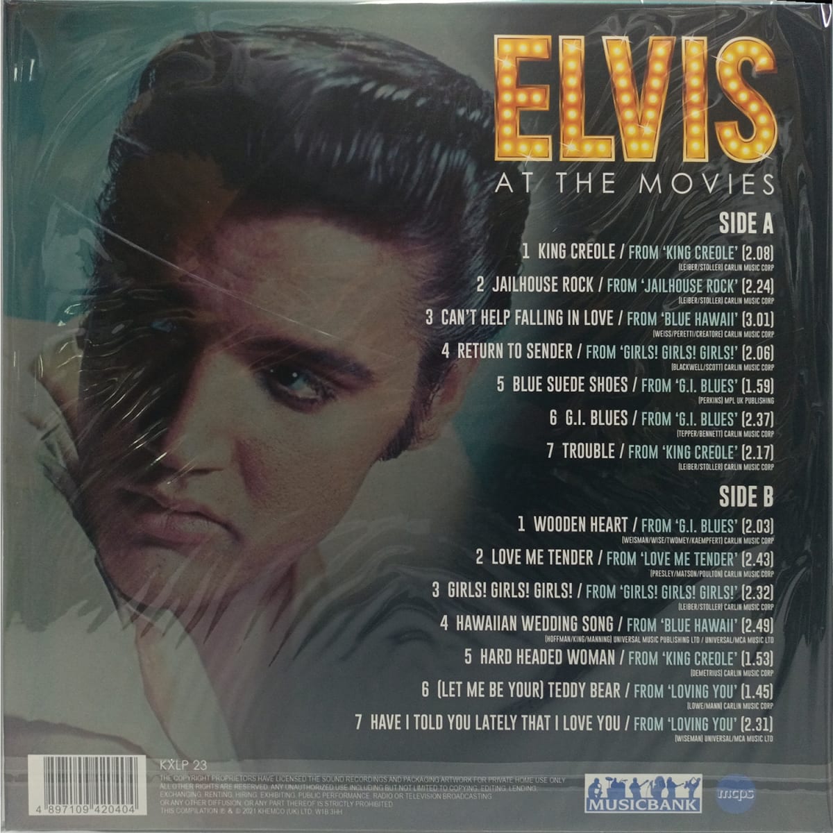 VINILO ELVIS PRESLEY/ AT THE MOVIES 1LP2