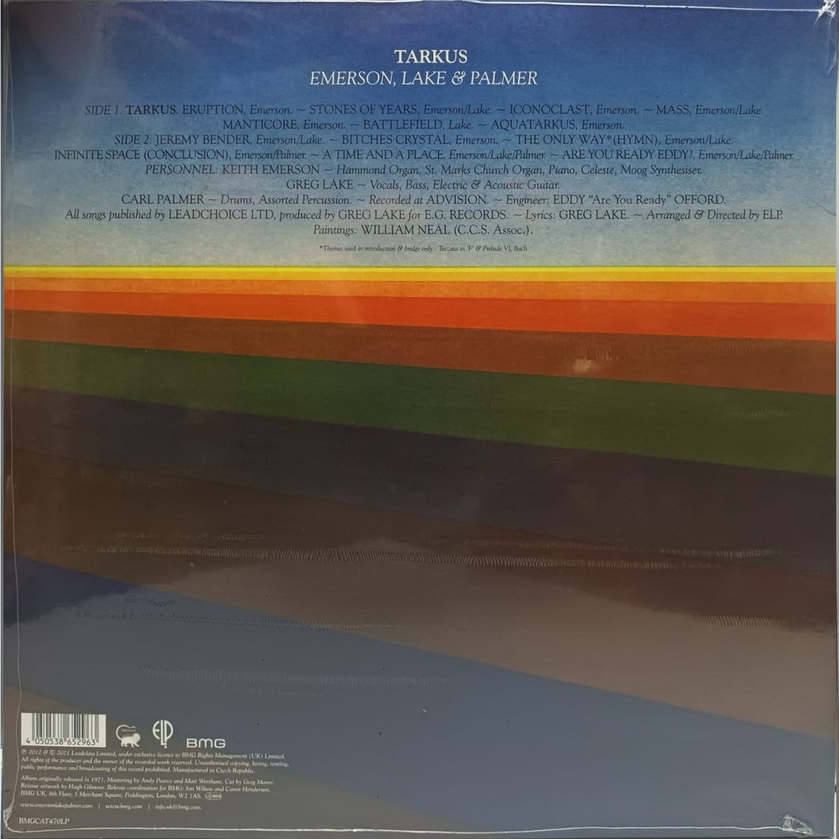 VINILO EMERSON LAKE & PALMER/ TARKUS 1LP2