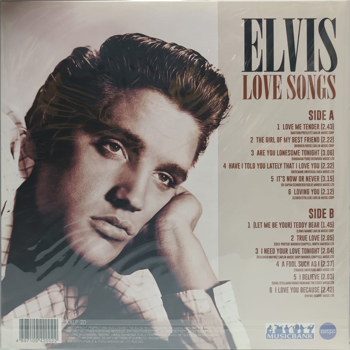 VINILO ELVIS PRESLEY/ LOVE SONGS 1LP2