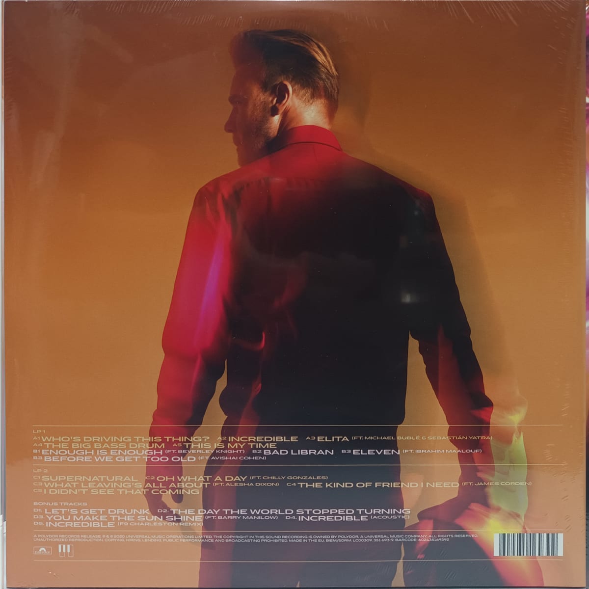 VINILO GARY BARLOW/ MUSIC PLAYED BY HUMANS (Red Vinyl Deluxe Edition) 2LP2