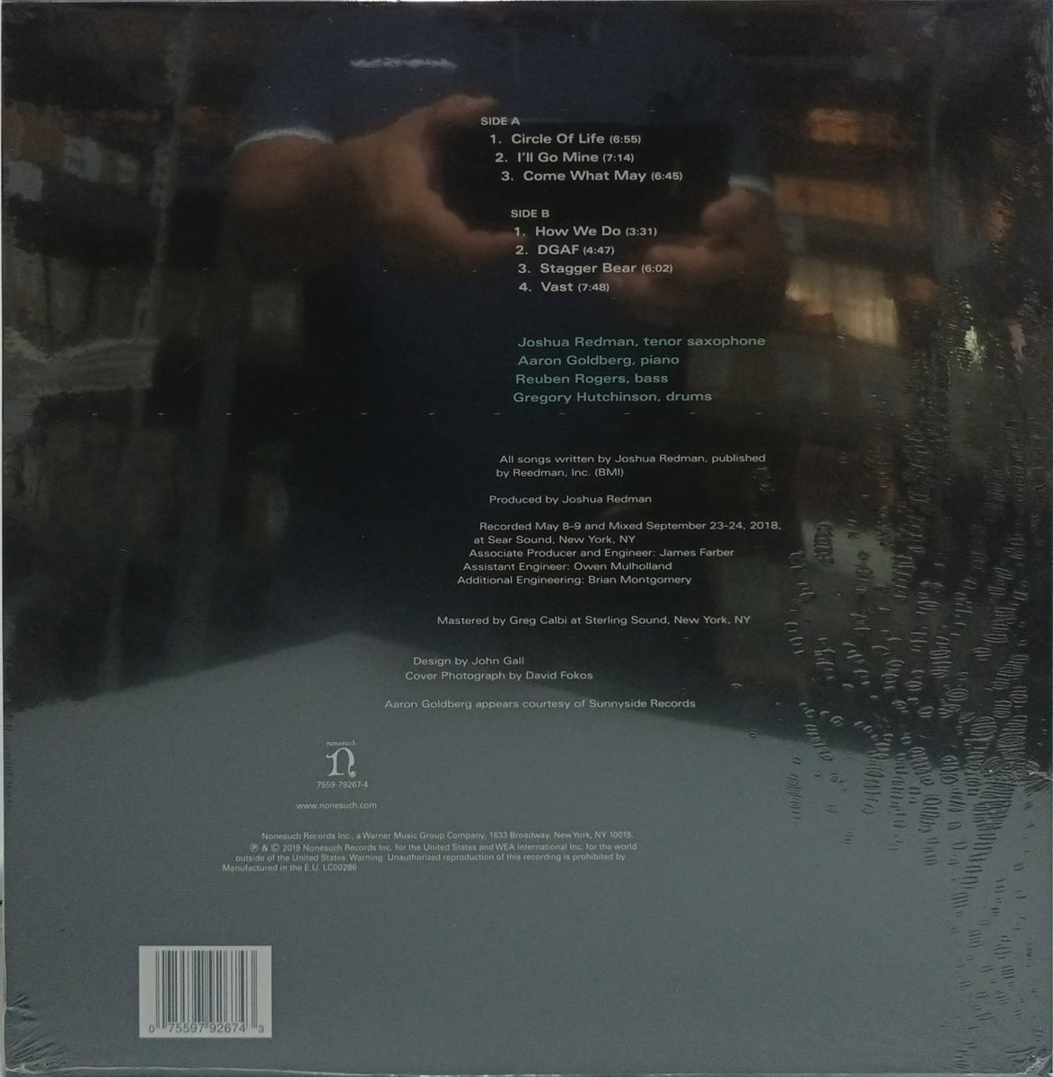 VINILO JOSHUA REDMAN QUARTET/ COME WHAT MAY 1LP2
