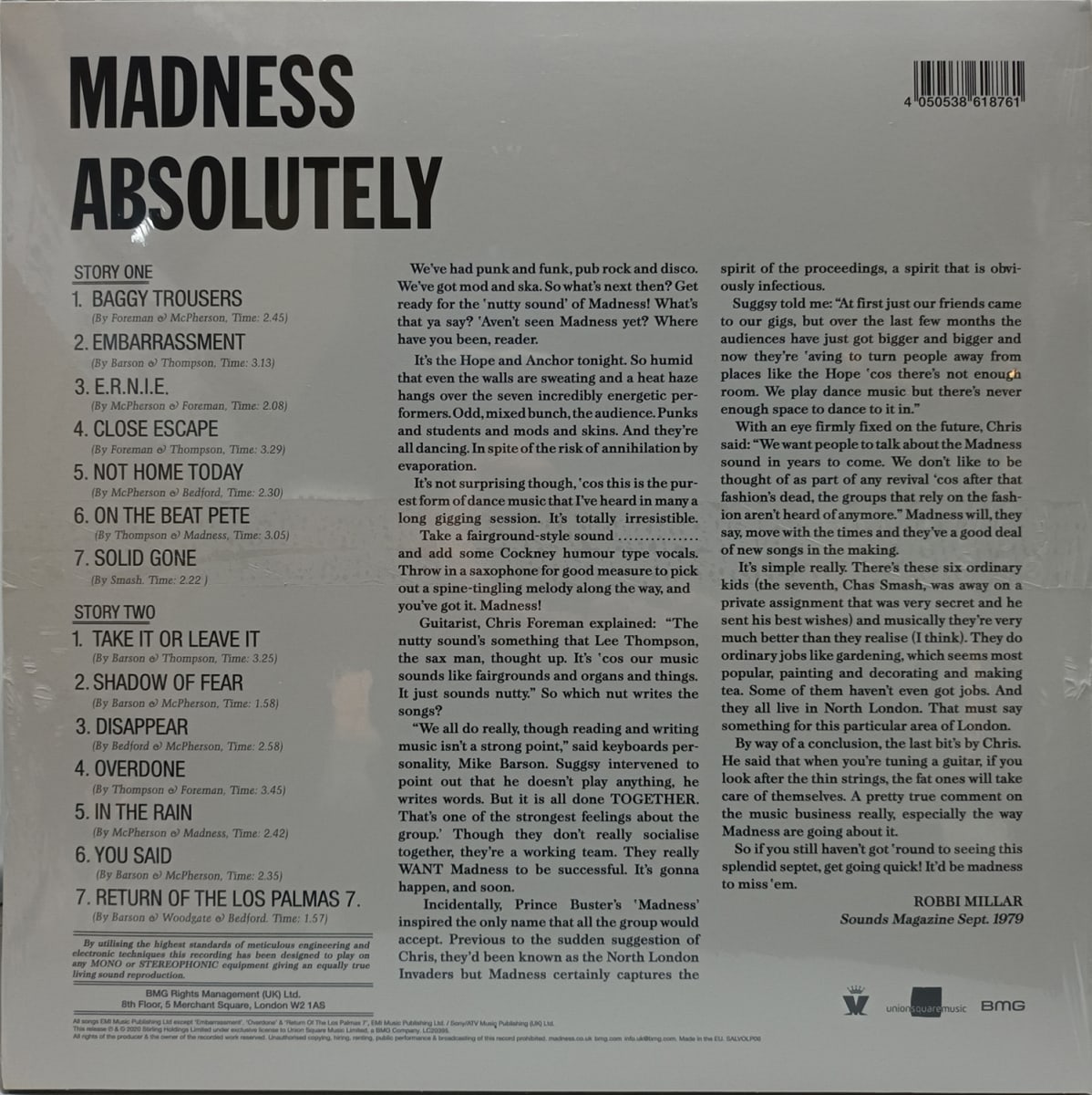 VINILO MADNESS/ ABSOLUTELY 1LP2