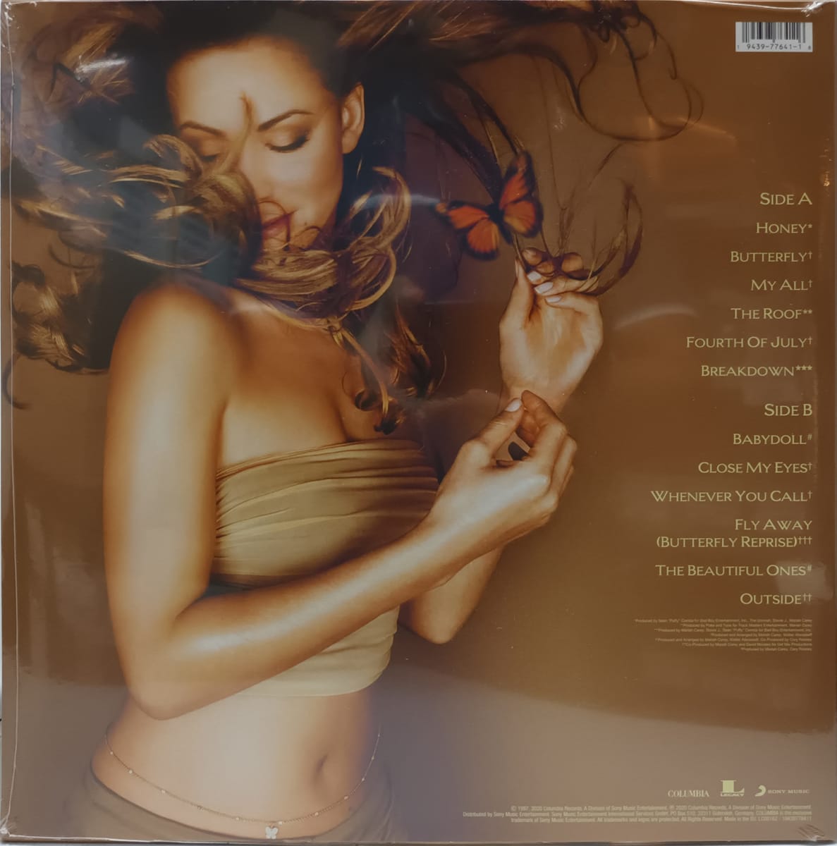 VINILO MARIAH CAREY/ BUTTERFLY 1LP2