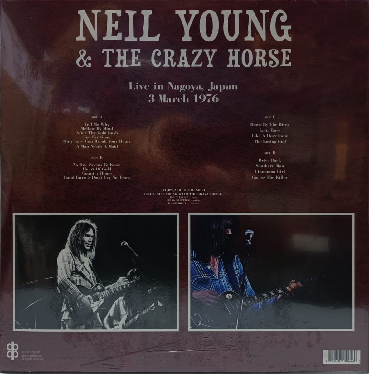 VINILO NEIL YOUNG & CRAZY HORSE/ LIVE IN NAGOYA JAPAN 3RD MARCH 1976 2LP2