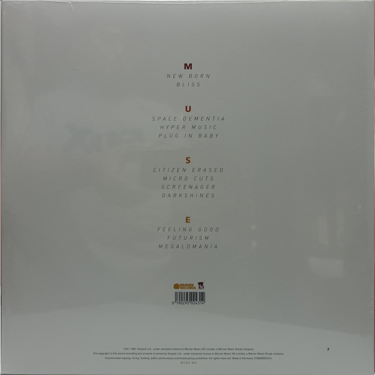 VINILO MUSE/ ORIGIN OF SYMMETRY (XX ANIVERSARY REMIXX) 2LP2