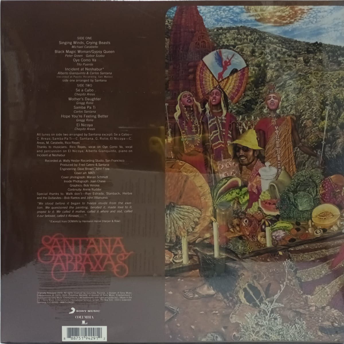 VINILO SANTANA/ ABRAXAS 1LP2
