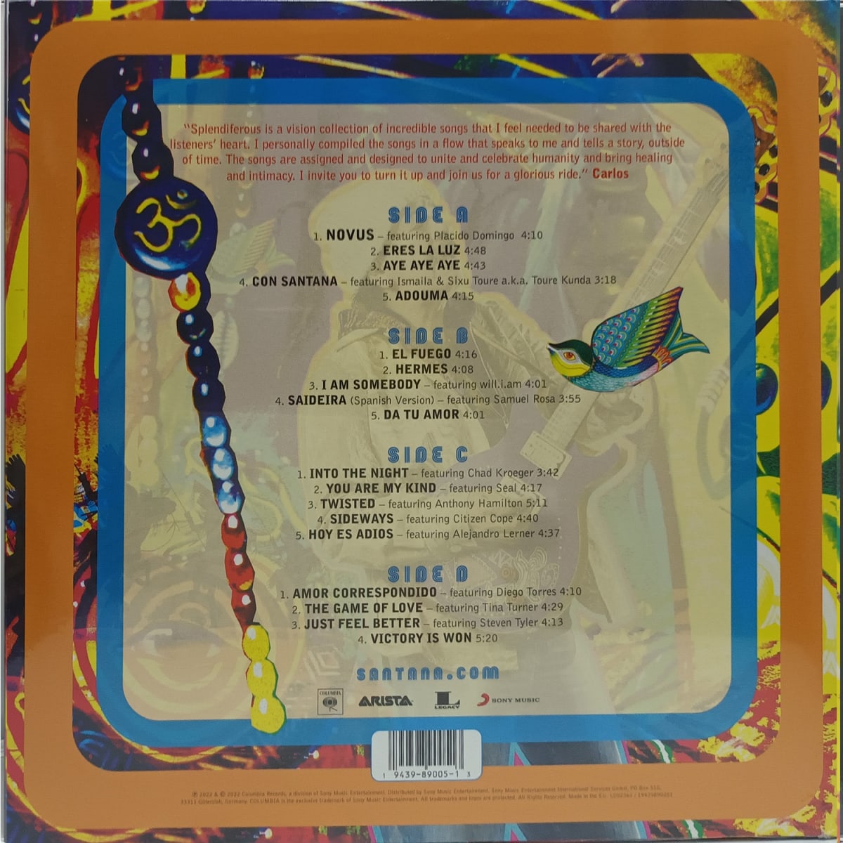 VINILO SANTANA/ SPLENDIFEROUS SANTANA (RSD 2022) 2LP2