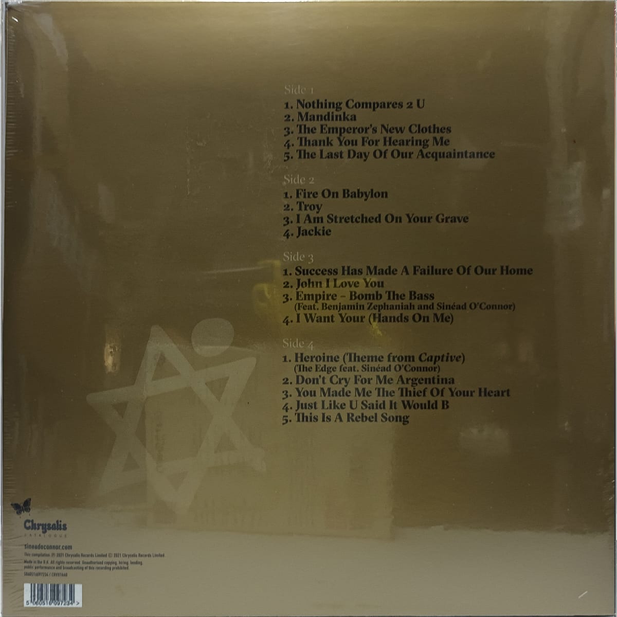 VINILO SINEAD O'CONNOR/ SO FAR... THE BEST OF (Clear) 2LP2