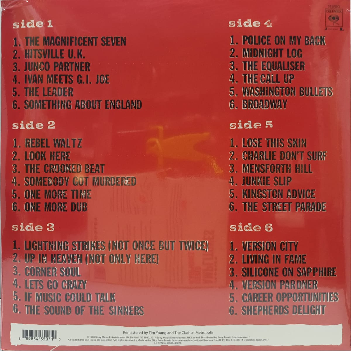 VINILO THE CLASH/ SANDINISTA 3LP2