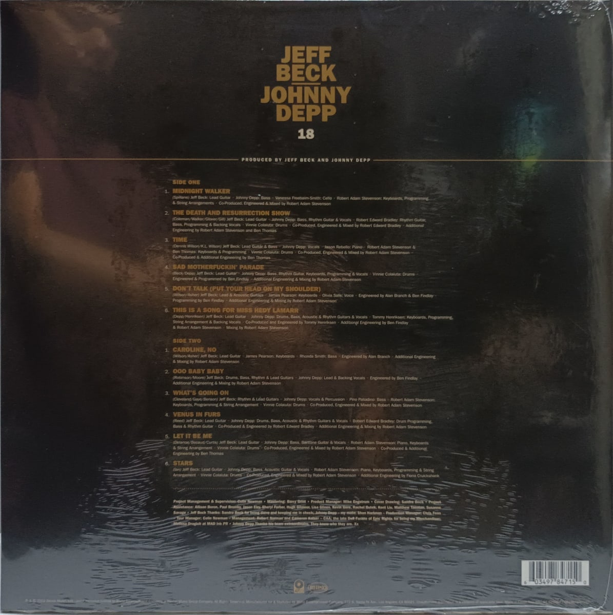 VINILO JEFF BECK & JOHNNY DEEP/ 18  1LP2