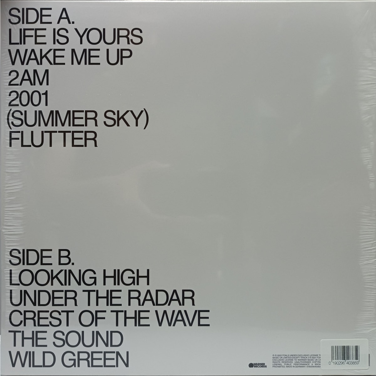 VINILO FOALS/ LIFE IS YOURS (BLUE VINIL) 1LP1