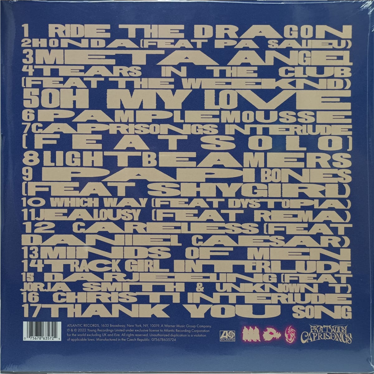 VINILO FKA TWIGS/ CAPRISONGS 1LP2