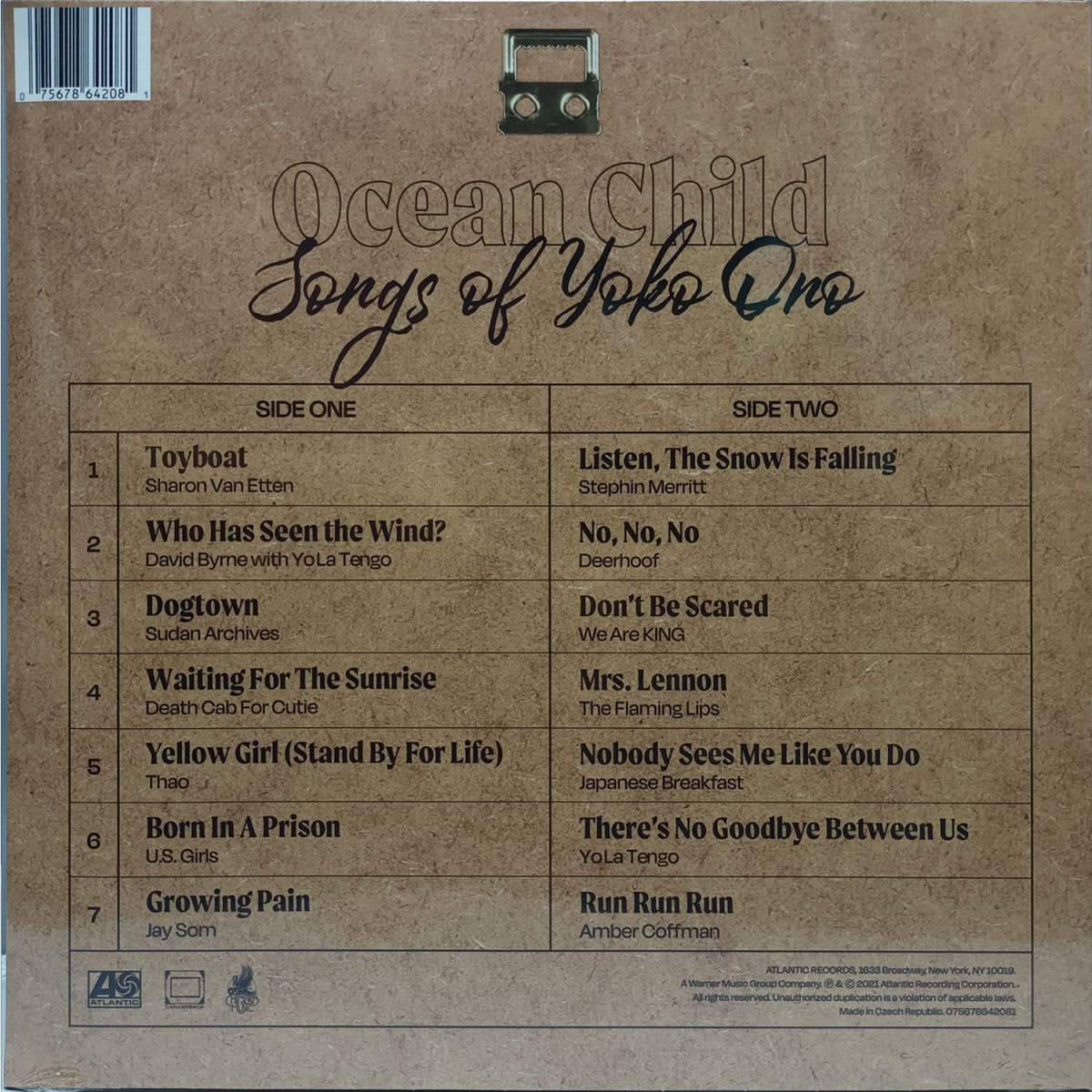 VINILO VARIOS ARTISTAS/ OCEAN CHILD: SONGS OF YOKO ONO 1LP2