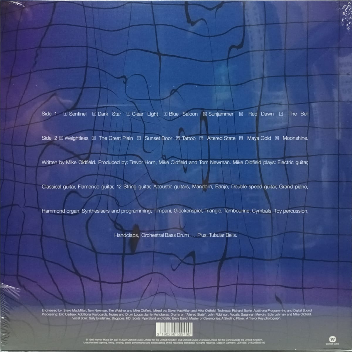 VINILO MIKE OLDFIELD/ TUBULAR BELLS II (Blue marbled) 1LP2