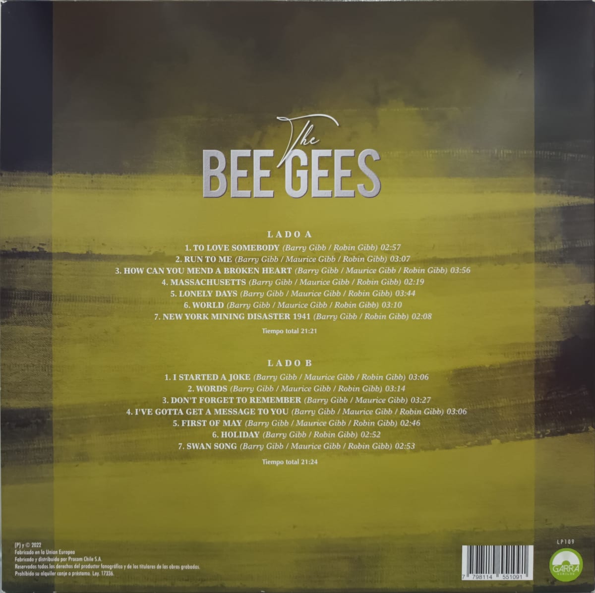 VINILO BEE GEES/ GRANDES CANCIONES 1LP2