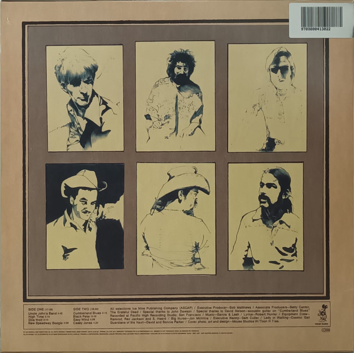 VINILO GRATEFUL DEAD/ WORKINGMAN'S DEAD (Gold Vinyl) 1LP2