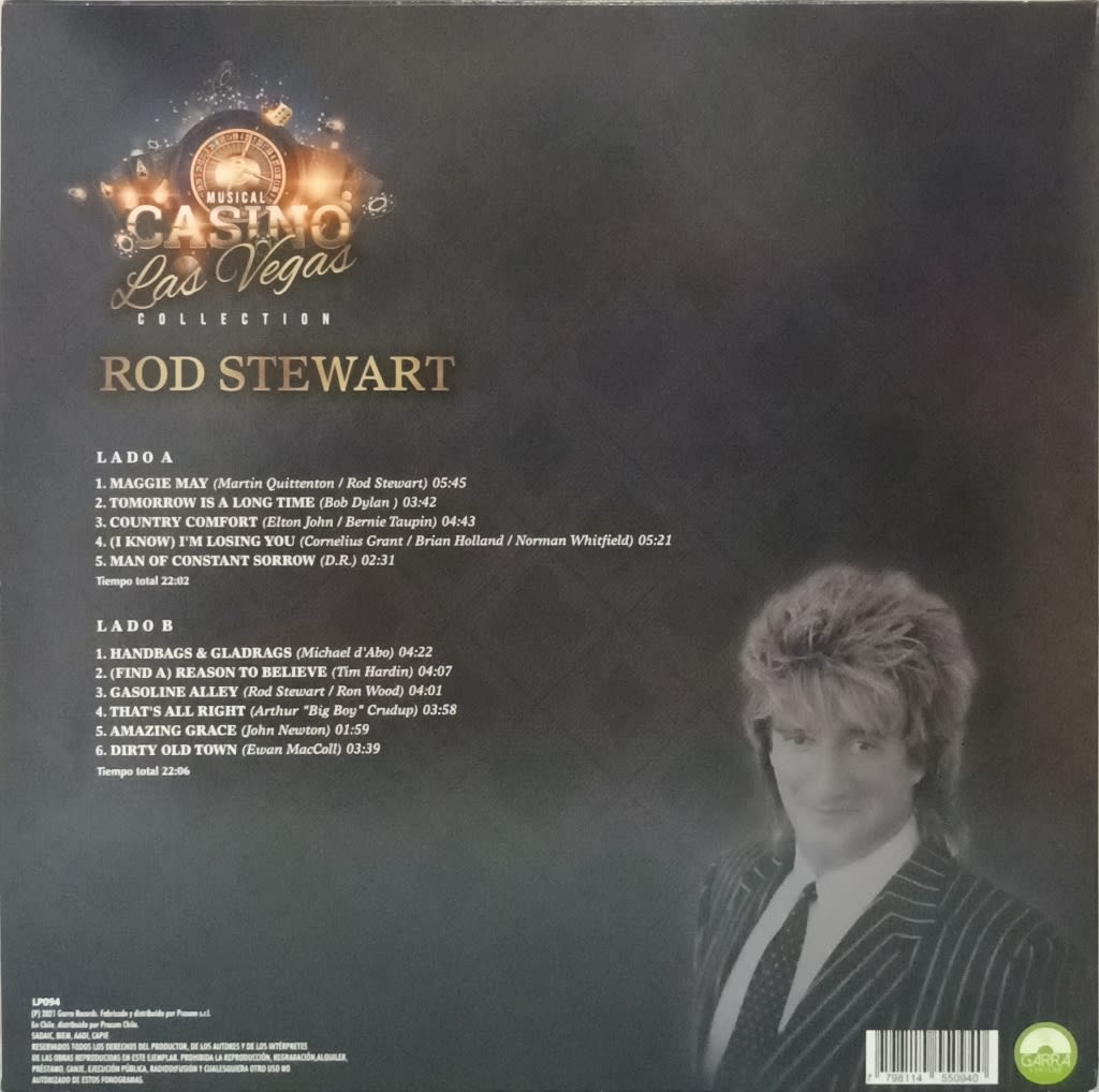 VINILO ROD STEWART/ MUSICAL CASINO LAS VEGAS COLECTION 1LP2