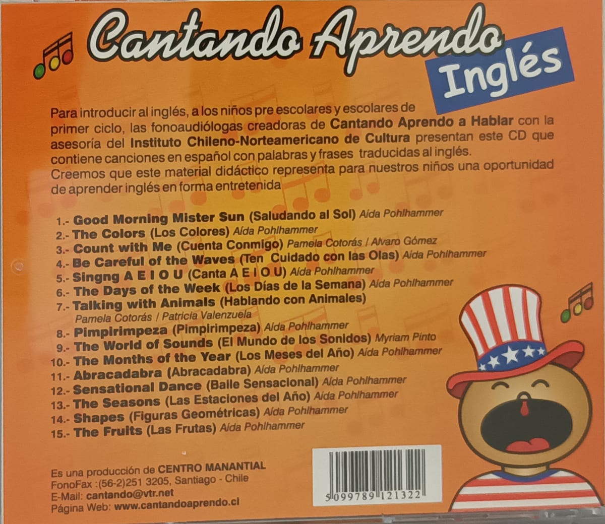 CD CANTANDO APRENDO A HABLAR/ CANTANDO APRENDO INGLES 1CD2