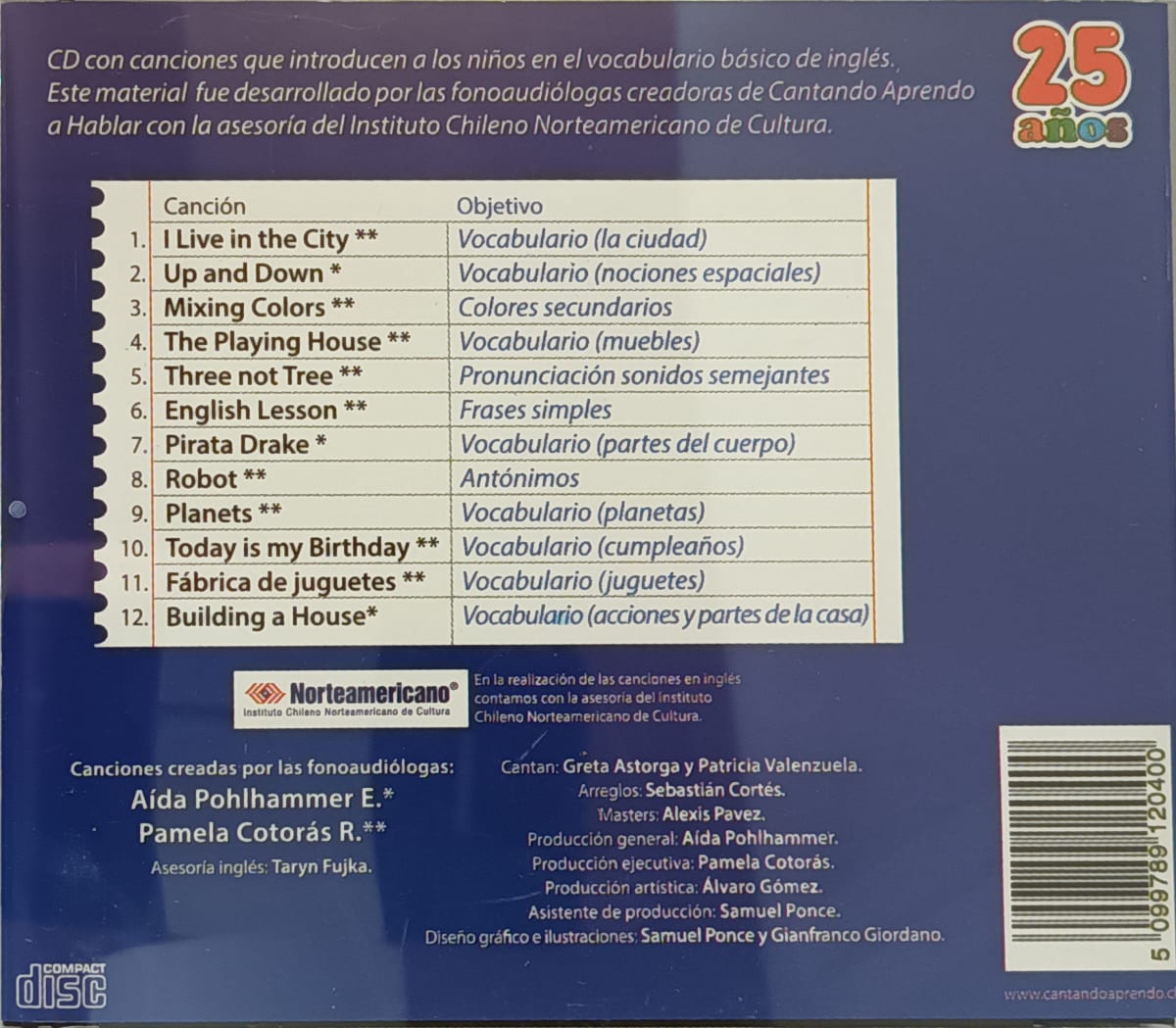 CD CANTANDO APRENDO A HABLAR/ UP AND DOWN 1CD2