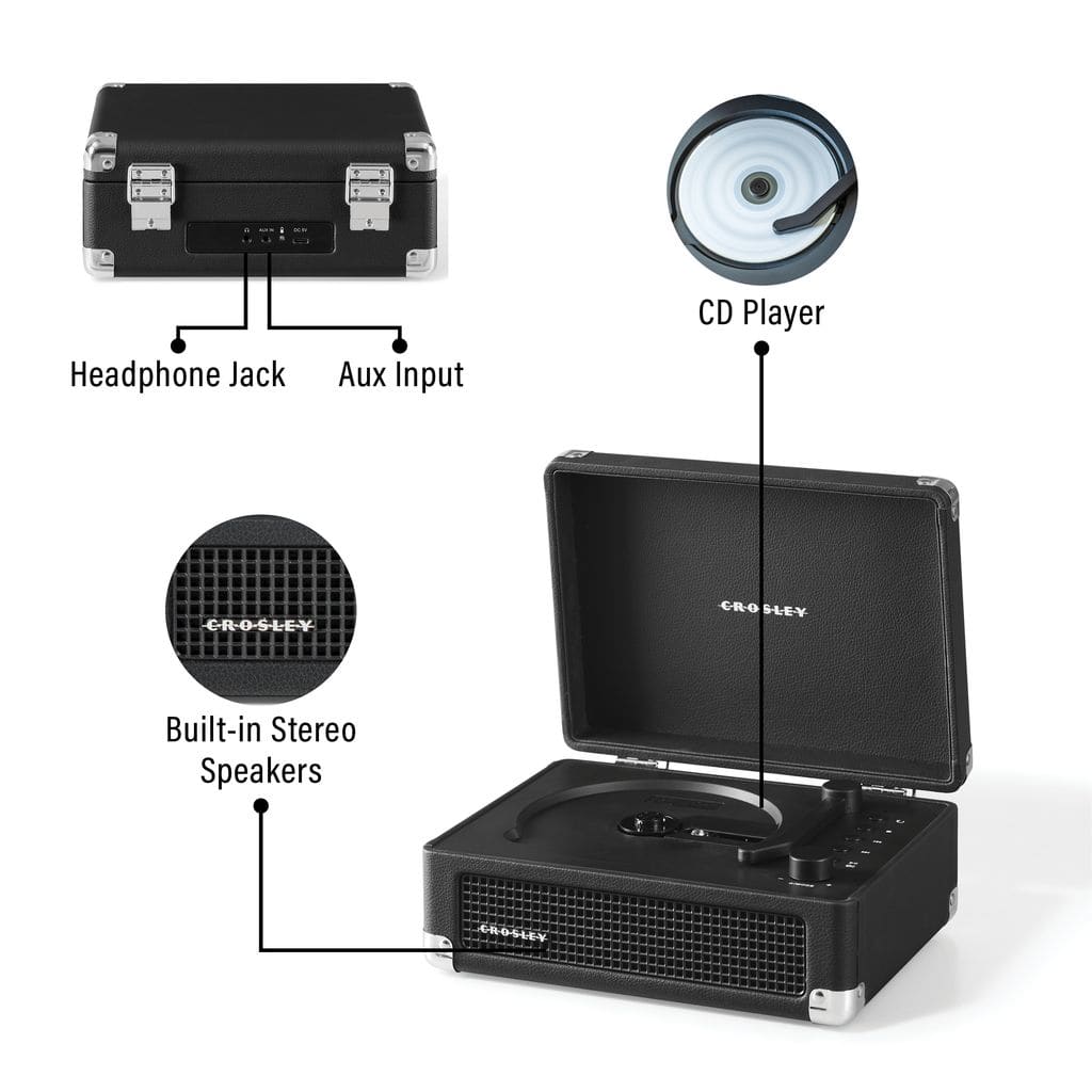 REPRODUCTOR DE CD CROSLEY/ CRUISER CD PLAYER BT BLACK4