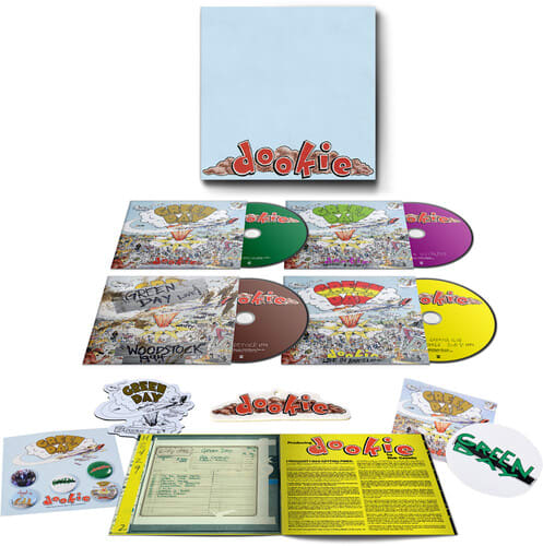 CD GREEN DAY/ DOOKIE COFRE DELUX EDITION, 30th ANNIVERSARY  4CD2