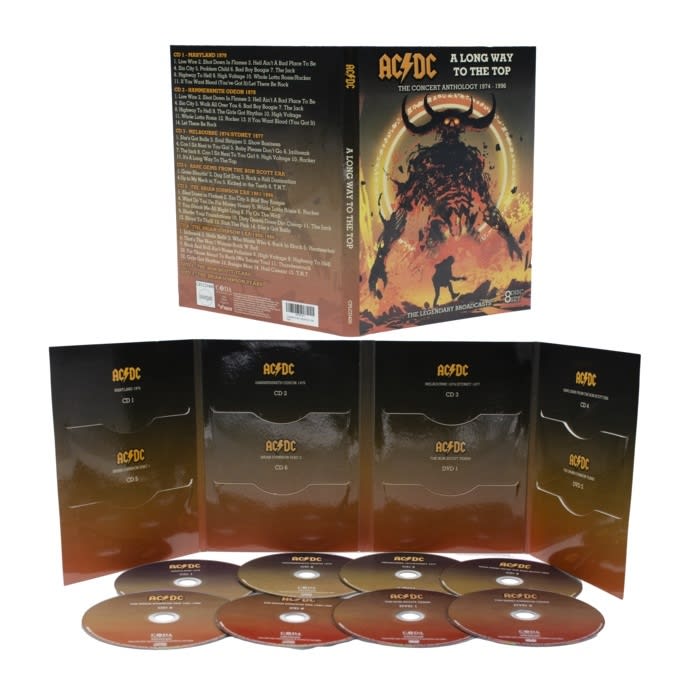 CD AC/DC/ A LONG WAY TO THE TOP BOX SET 6CD 2DVD 2